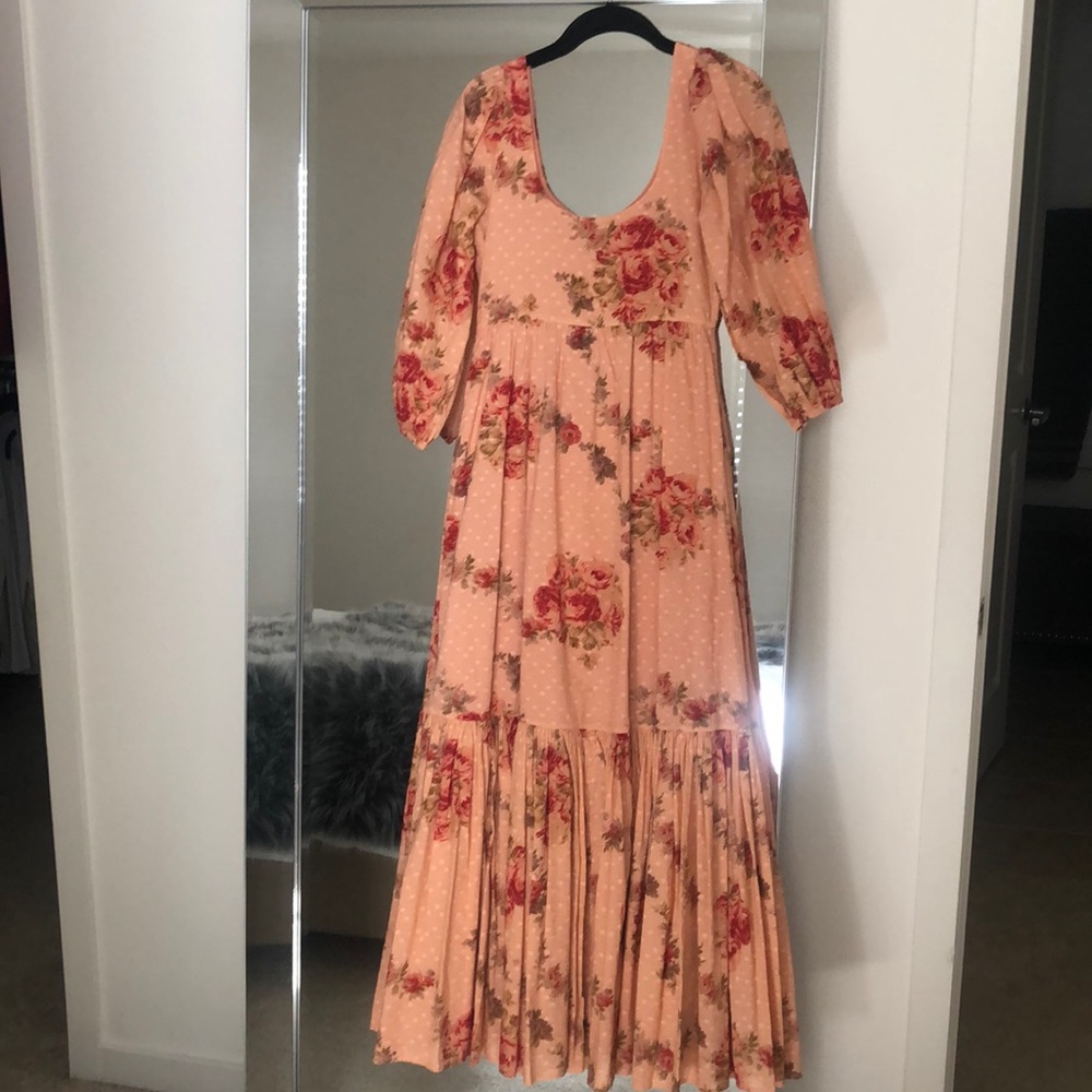 LoveShackFancy Colby Dress in Pink Lemonade NWT 0 - Picture 13 of 16